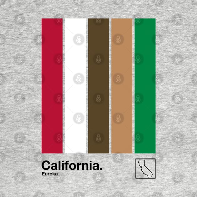California  // Original Minimalist Artwork Poster Design by DankFutura
